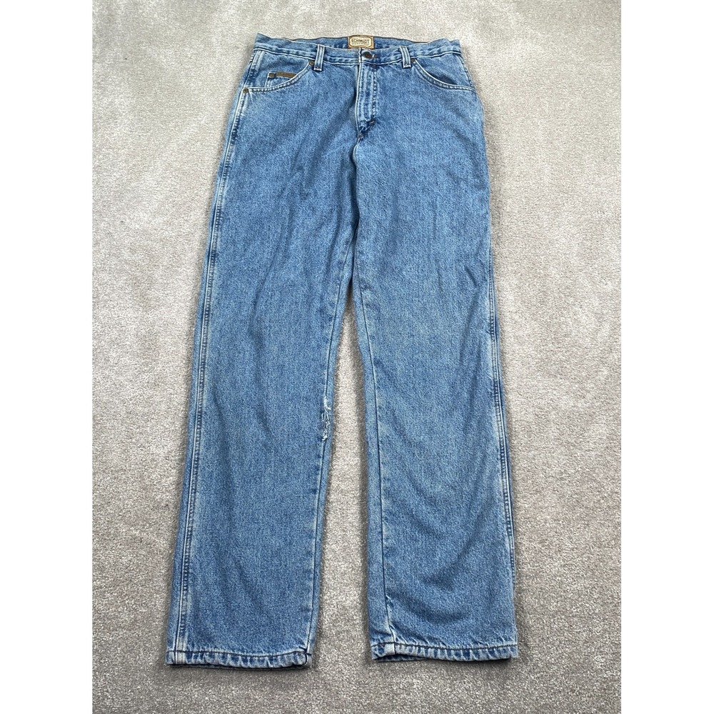 C.E Schmidt Workwear Straight Leg Denim Jeans Mid Rise Men's Size 32X34 Blue